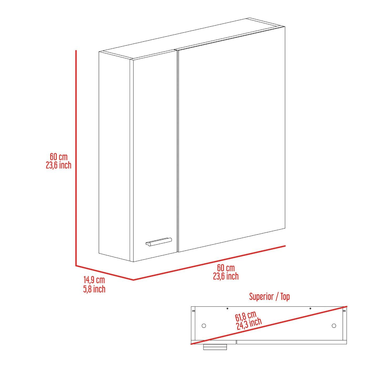 Gabinete De Baño Firava Wengue