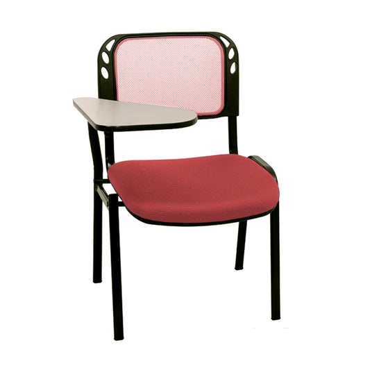 Silla Universitaria Isosceles Malla Brazo Fijo Formica   rojo