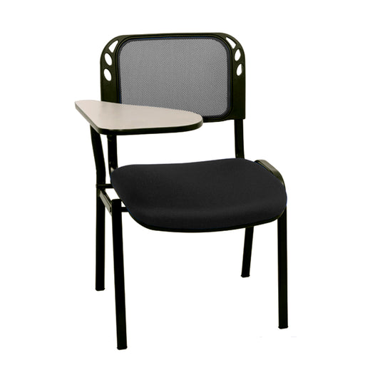 Silla Universitaria Isosceles Malla Brazo Fijo Formica   negro