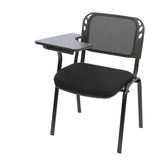Silla Universitaria Isosceles Malla Brazo Fijo plástico   negro