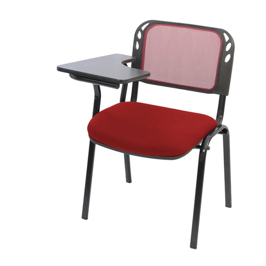 Silla Universitaria Isosceles Malla Brazo Fijo plástico   rojo