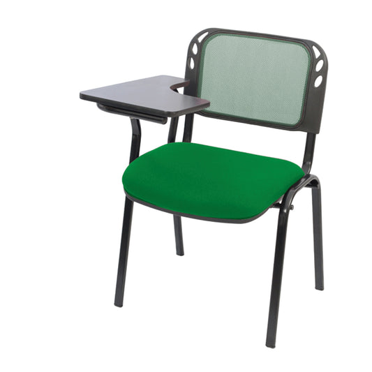 Silla Universitaria Isosceles Malla Brazo Fijo plástico   verde