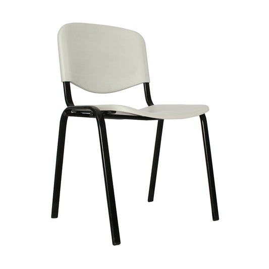 Silla Interlocutora Isosceles Plastica  blanco