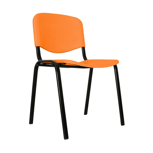 Silla Interlocutora Isosceles Plastica  naranja
