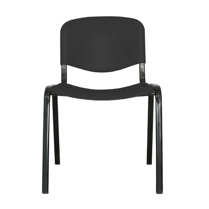 Silla Interlocutora Isosceles Plastica  negro