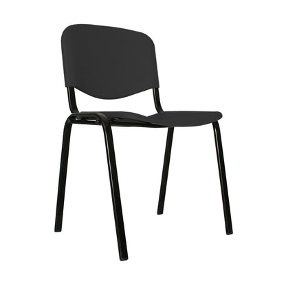 Silla Interlocutora Isosceles Plastica  negro