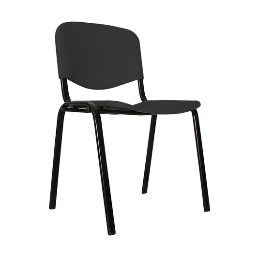 Silla Interlocutora Isosceles Plastica  negro