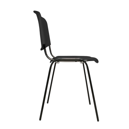 Silla Interlocutora Isosceles Plastica  negro