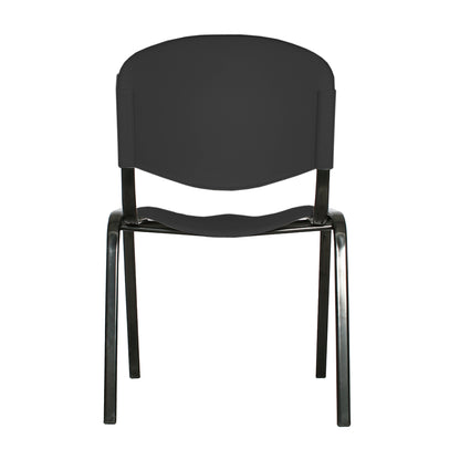Silla Interlocutora Isosceles Plastica  negro