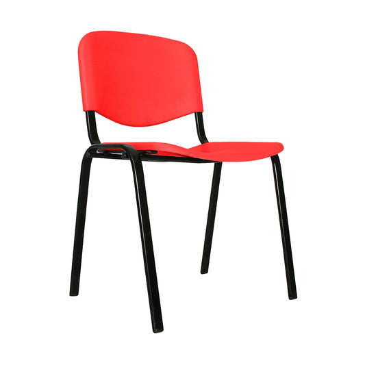 Silla Interlocutora Isosceles Plastica  rojo