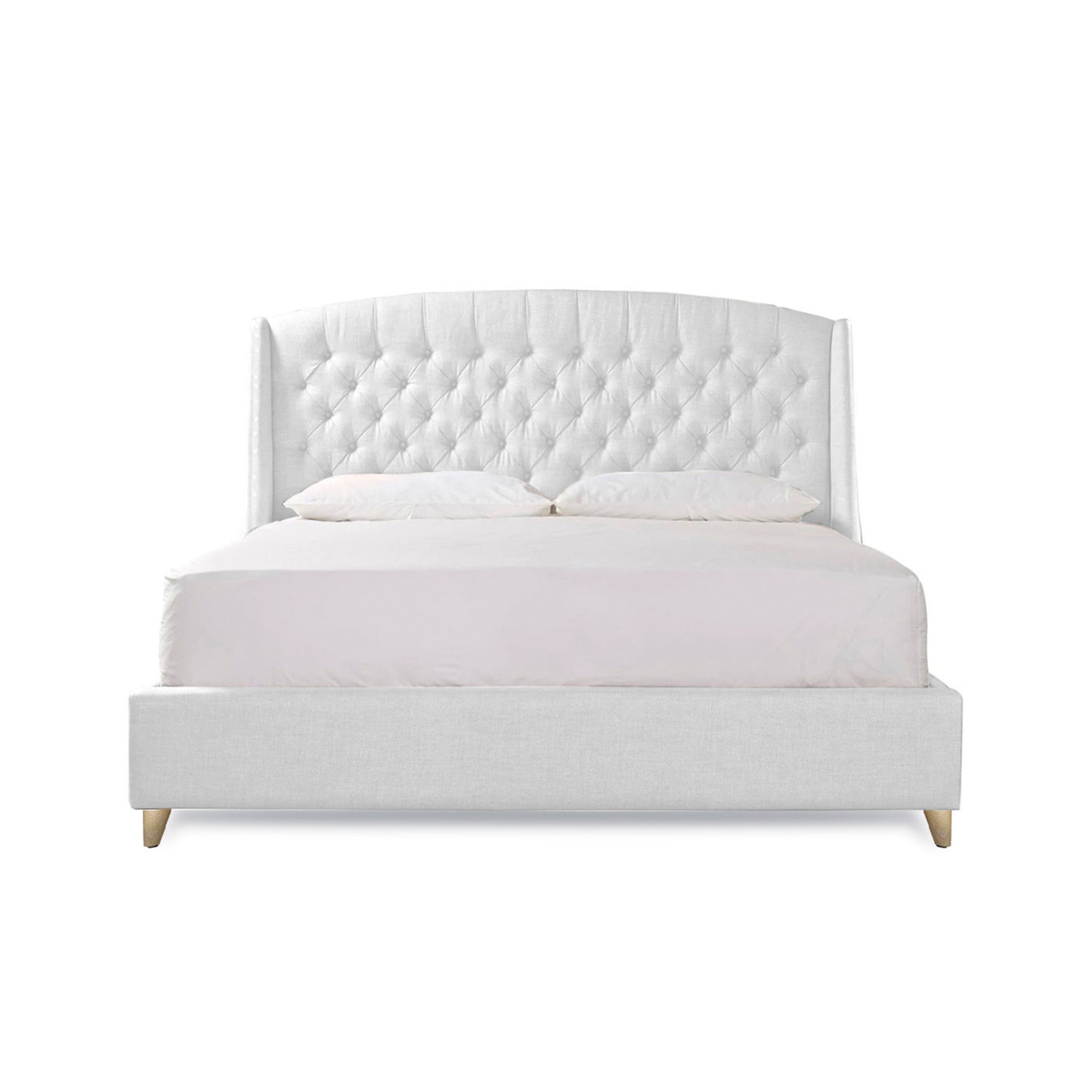 Base Cama Con Espaldar Doble Italia Blanco