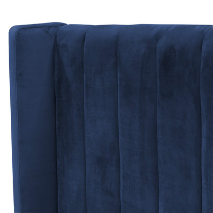 Espaldar de Cama Doble Julieta  azul
