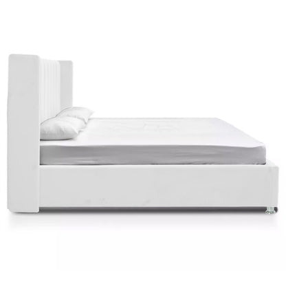 Base Cama Con Espaldar Semidoble Julieta Blanco