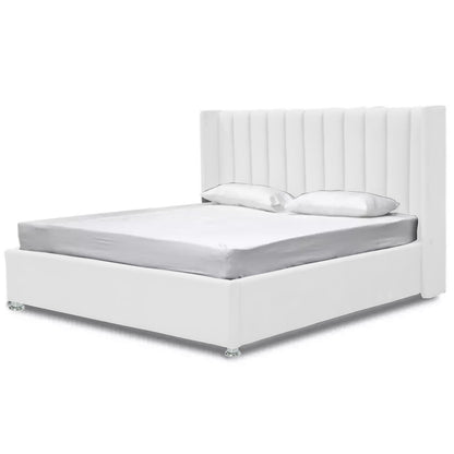 Base Cama Con Espaldar Semidoble Julieta Blanco