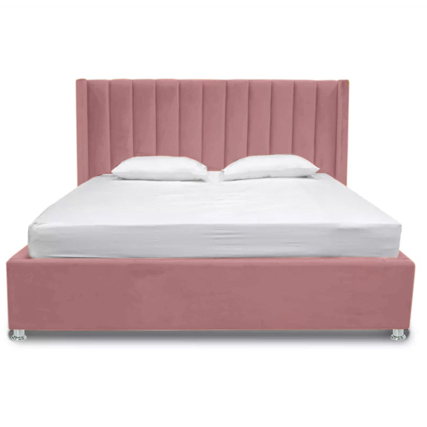 Base Cama Con Espaldar King Julieta Salmon