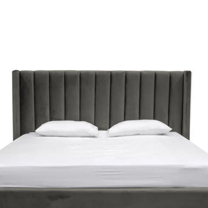 Espaldar de Cama Queen Julieta  gris plomo