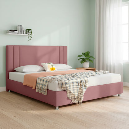 Base Cama Con Espaldar Doble Lupe Salmon