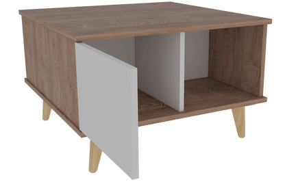 Mesa De Centro Trinari Miel Y Blanco