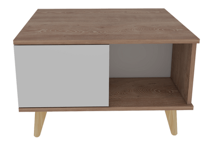 Mesa De Centro Trinari Miel Y Blanco