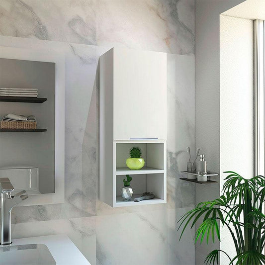 Mueble Auxiliar De Baño Lucoa Blanco