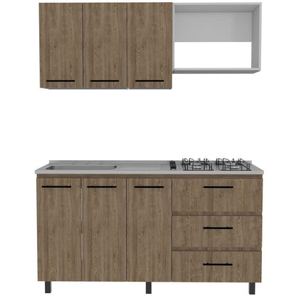 Cocina Integral Vaciles Miel Y Blanco Sin Mesón