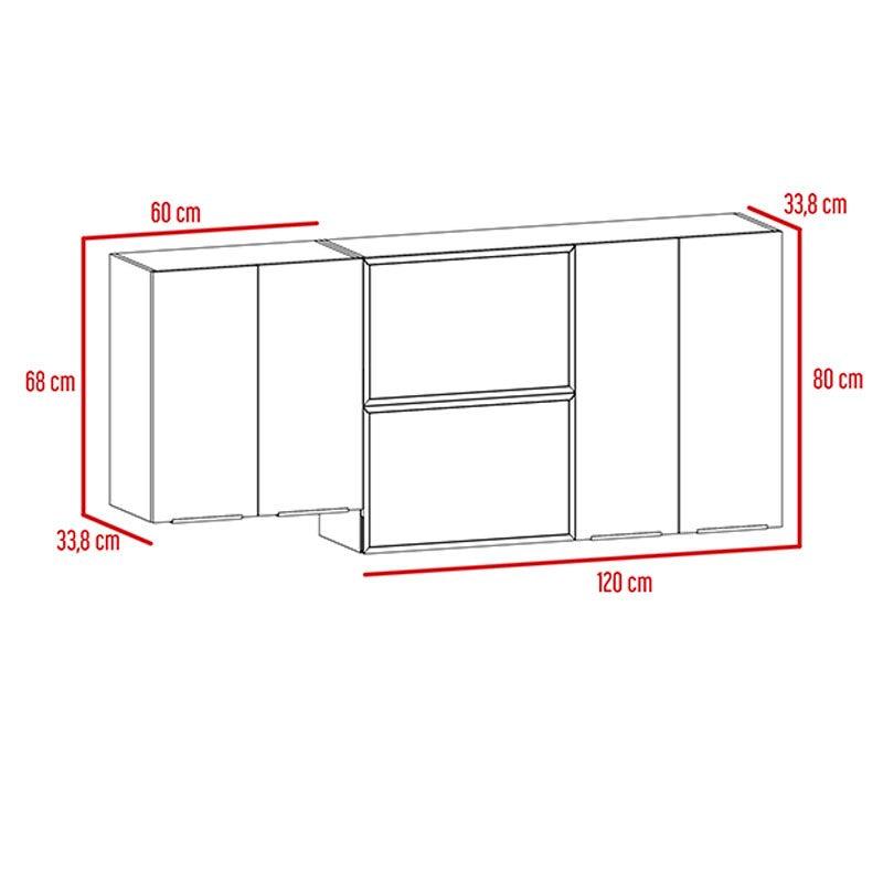 Gabinete Superior Jumira Blanco 180 Cm