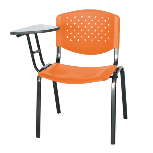 Silla Universitaria Lille Brazo  Abatible naranja