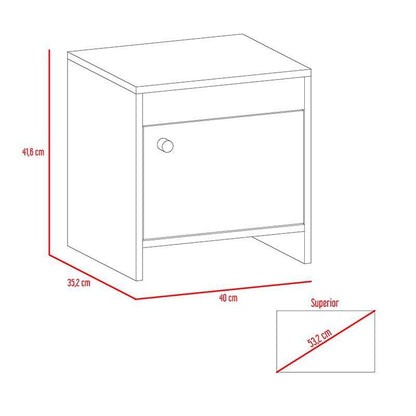 Combo Para Habitación Clupe Wengue Con Cama, Mesa De Noche Y  Mesa Para Tv