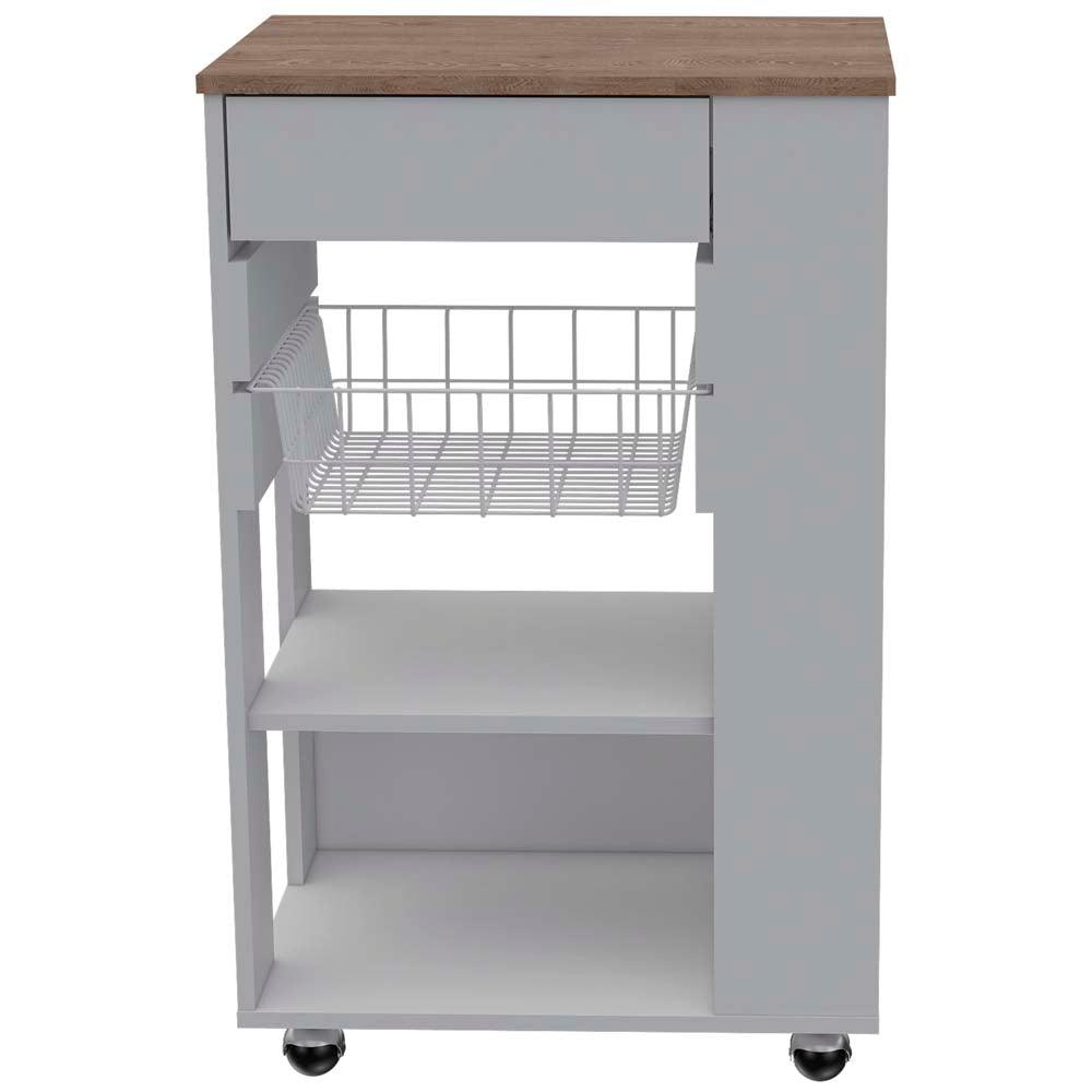 Barra De Cocina Lunas Blanco Y Miel