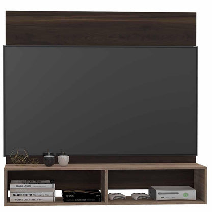Panel De Tv Fraktal Caoba Y Miel Para Televisor De Hasta 60 Pulgadas