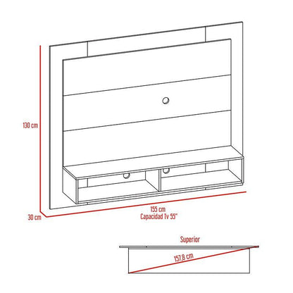 Panel De Tv Tostok Miel Para Televisor De Hasta 55 Pulgadas