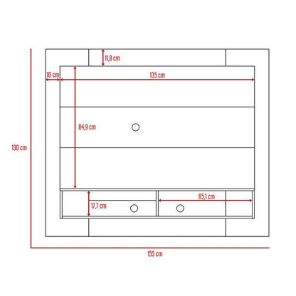 Panel De Tv Tostok Miel Para Televisor De Hasta 55 Pulgadas