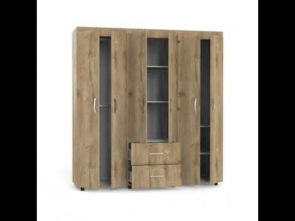 Closet Quenari 180 Blanco Y Macadamia