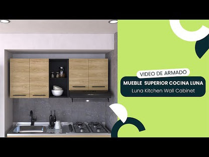 Cocina Integral Elvora Moca Y Blanco Con Mesón Derecho