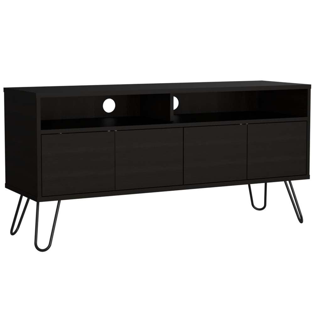 Mesa Para Tv Lavani Wengue Para Televisor De Hasta 55 Pulgadas