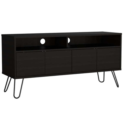 Mesa Para Tv Lavani Wengue Para Televisor De Hasta 55 Pulgadas