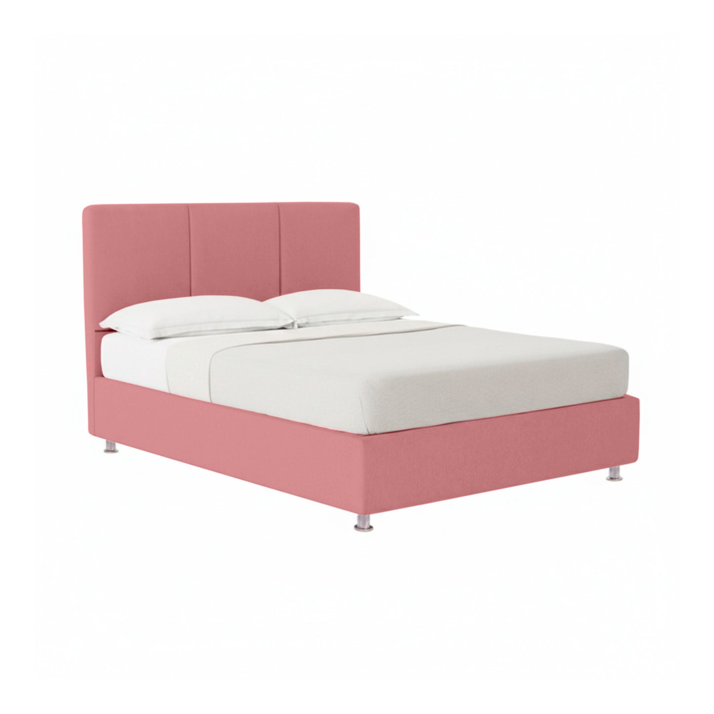 Base Cama Con Espaldar King Pretty  Salmon