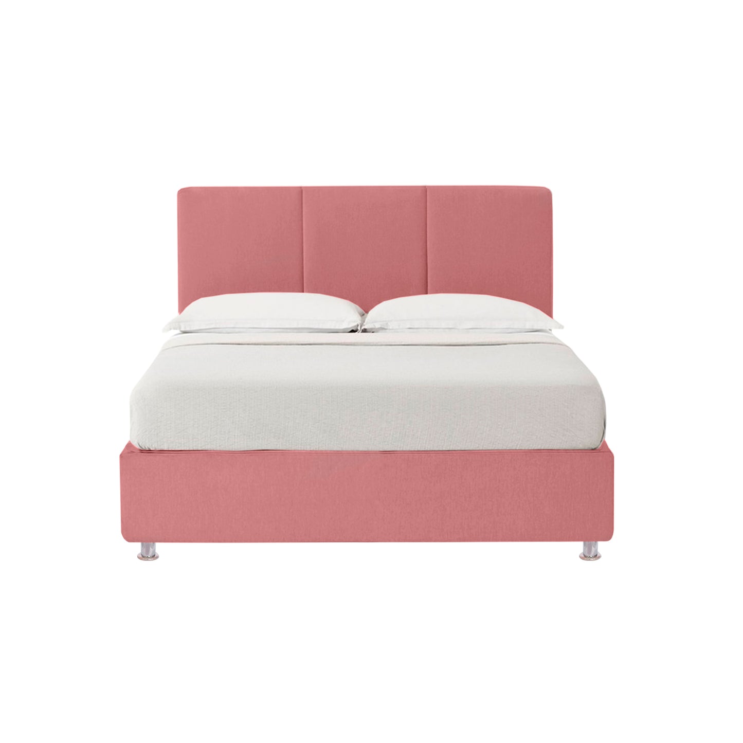 Base Cama Con Espaldar King Pretty  Salmon