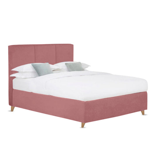 Base Cama Con Espaldar King Pretty  Salmon