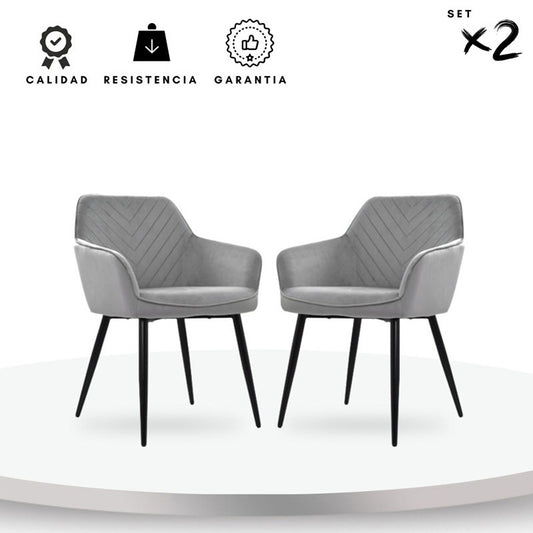 Set x2 Poltrona Piramid Gris