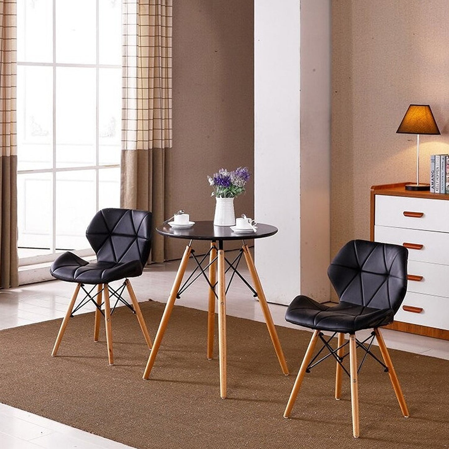Set x2 Silla Dais Negro