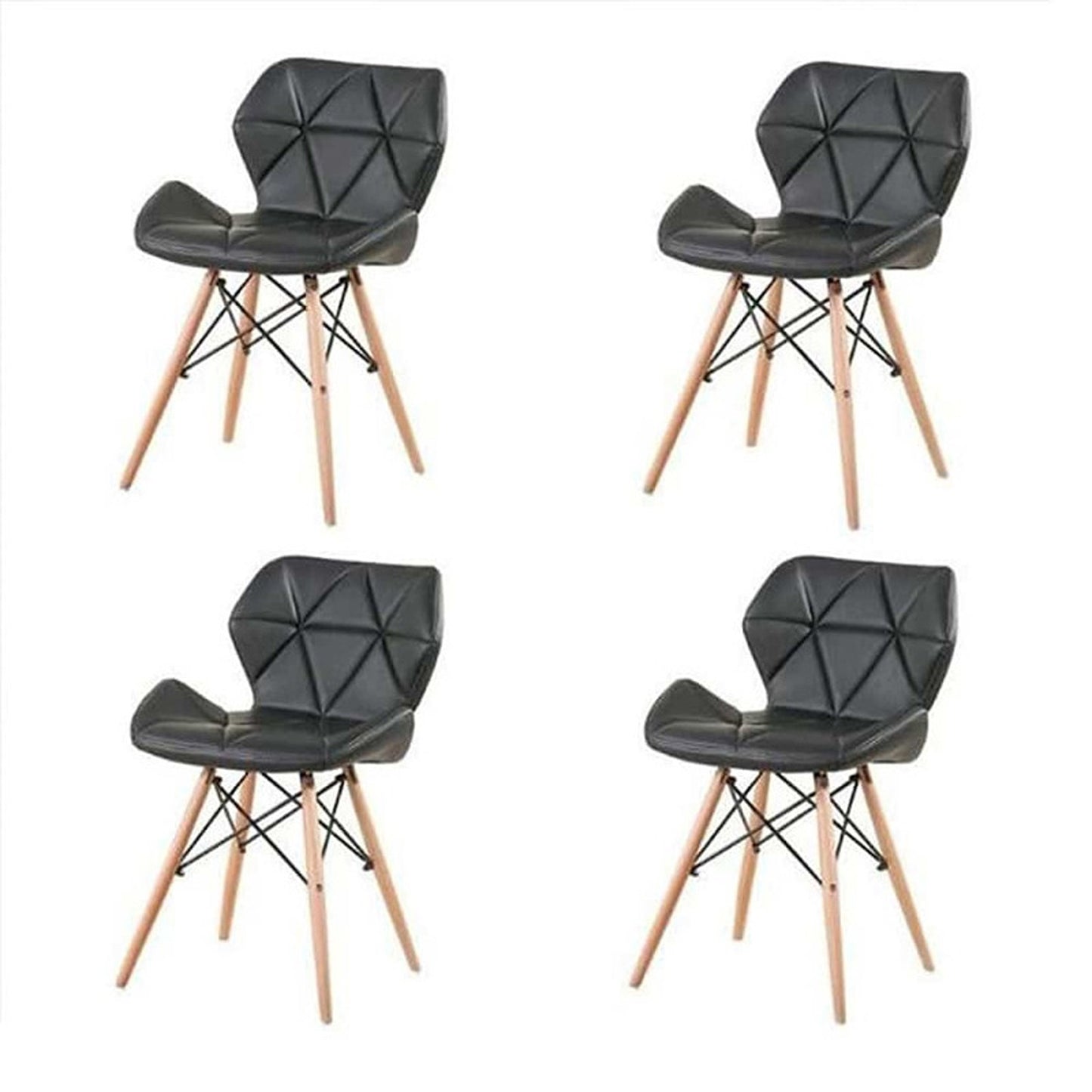 Set x4 Silla Dais Negro