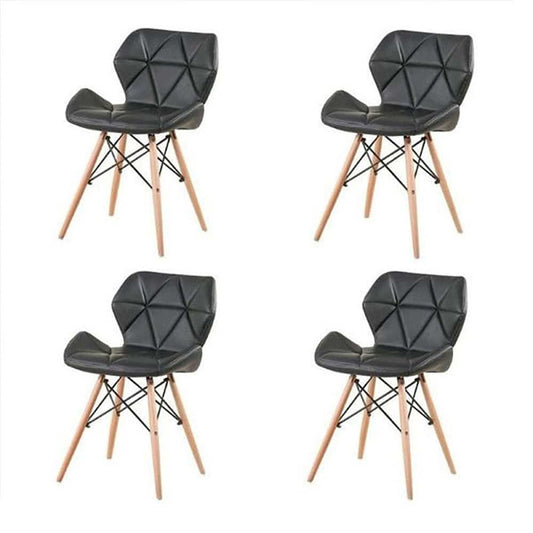 Set x4 Silla Dais Negro