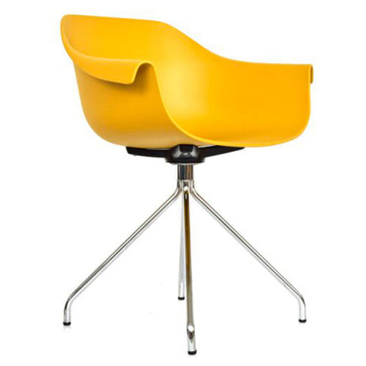 Silla Multifuncional Lizy Cromada Amarilla
