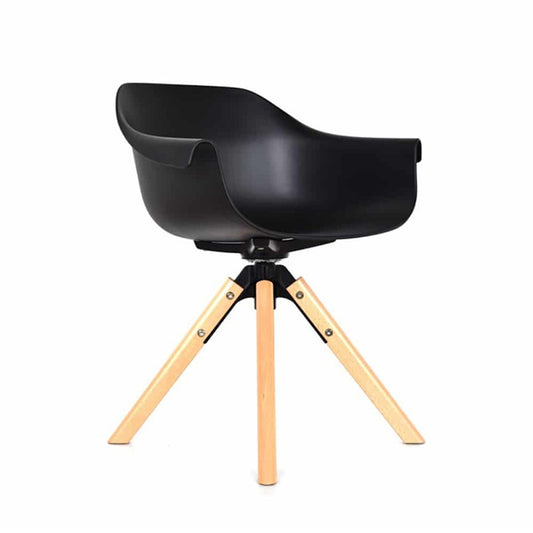 Silla Multifuncional Lizy Giratoria Negro