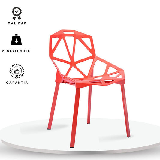 Silla Moderna Triangulo Rojo