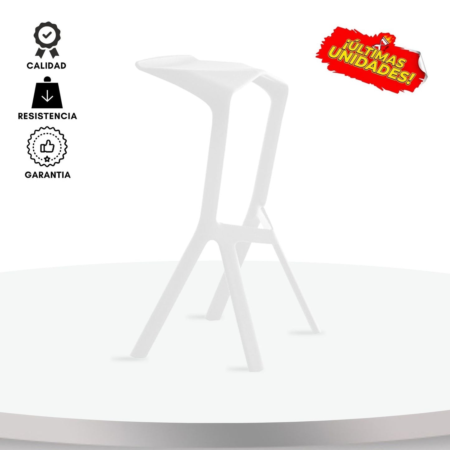 Silla de Barra Moderna Blanco