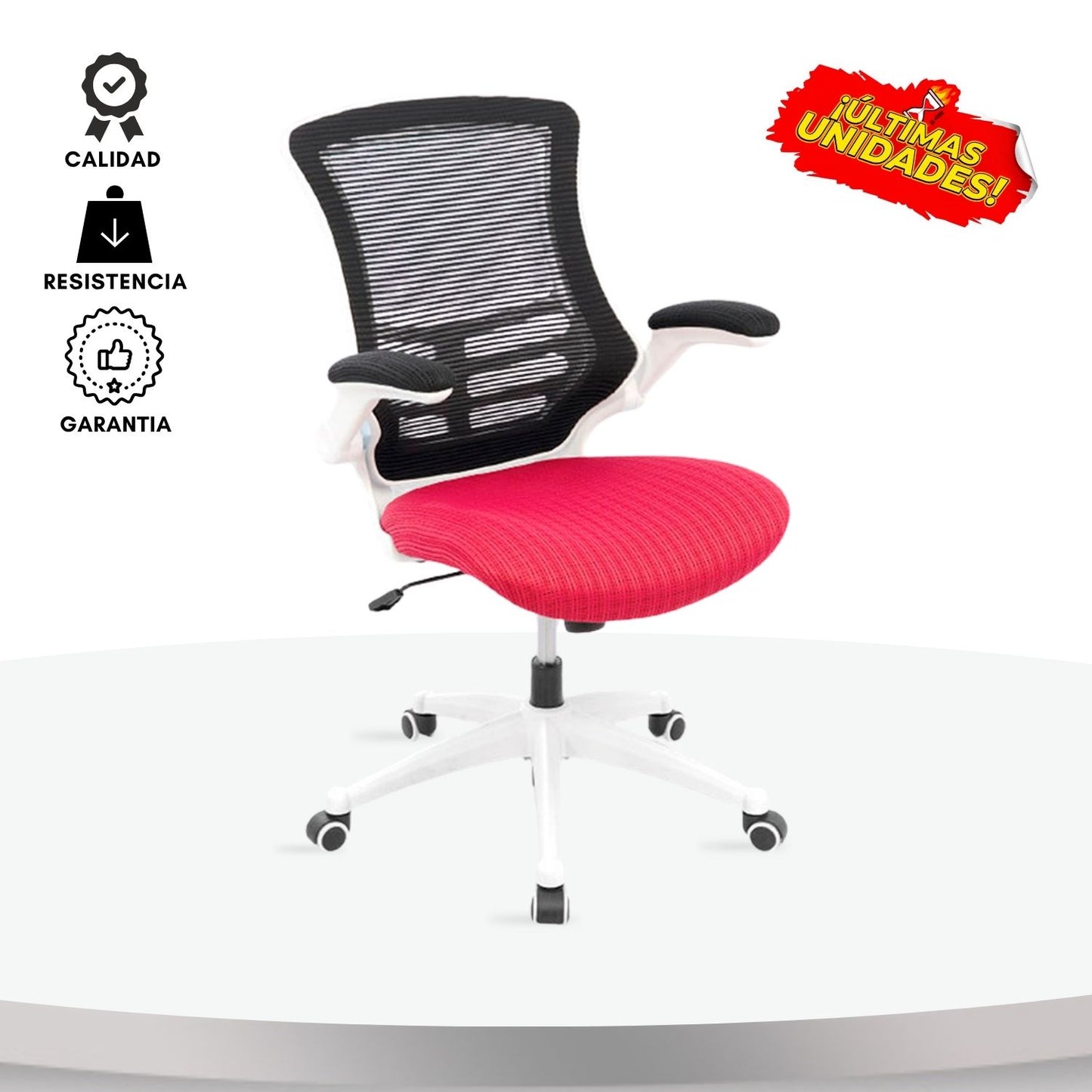 Silla De Oficina Lock Gerente Rojo