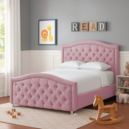 Cama Sencilla Infantil Venecia  rosado