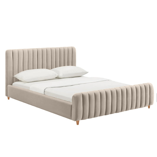 Cama Doble Vitale  Beige